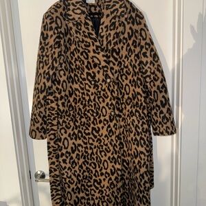 ASOS Leopard Print Trench Coat